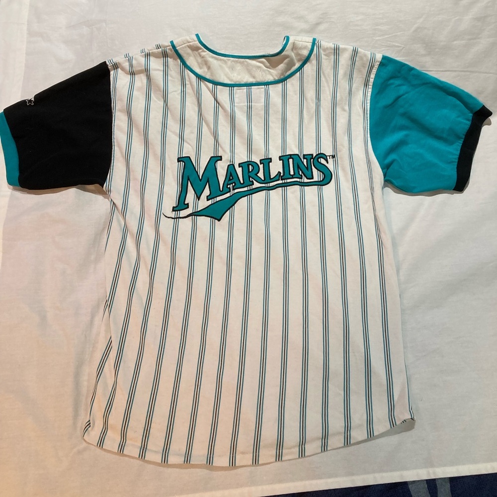 Vintage Starter Brand Florida Marlins Jersey, Men’s size medium